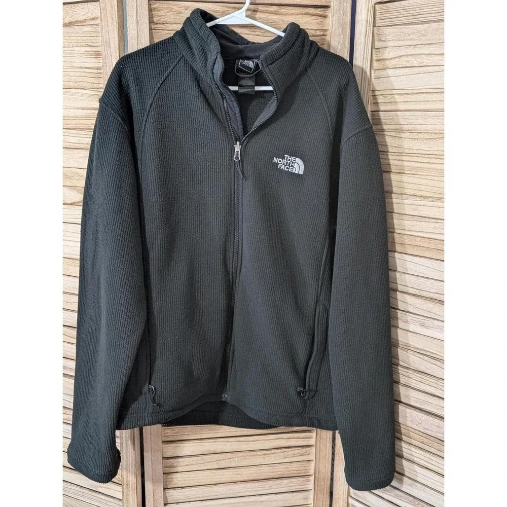 The North Face Men's Size Large Black Full Zip Up Outdoor Coat Jacket